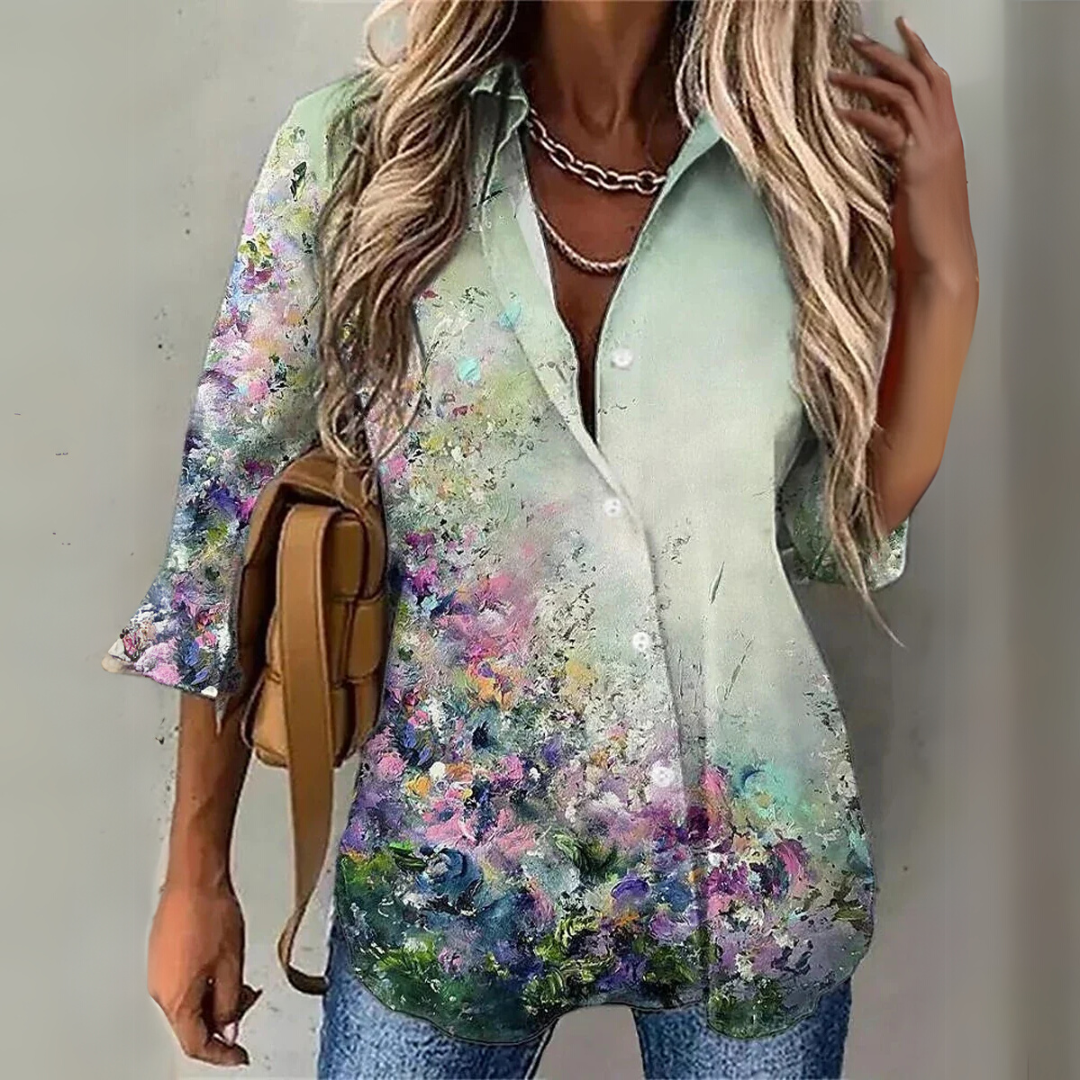 Seraphina™ – Effortless Floral Elegance Blouse